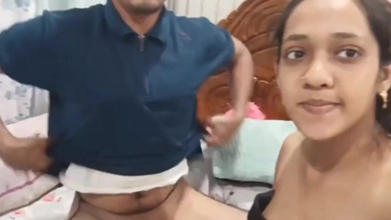 Beautiful Sexy Newly Married Guwahati Wife Romance Hard Boobs Pressing With Hubby And Giving Handjob SD (2026)