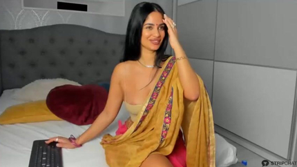 Adella Indian Saree Strip And Enjoy Her Self SD (2026)