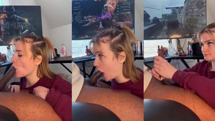 Sloppy Play Station Blowjob For Black Cock SD (2026)
