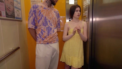 Brunette Teen Balcony Fuck In Yellow Dress SD (2026)