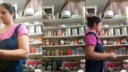 Telegu Instagram Tango Model In Blue Naughty In Kitchen Without Bra Nipple 29/01/24 SD (2026)