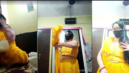 Heenage Stripchat Model Sleeveless Saree Nude Show SD (2026)