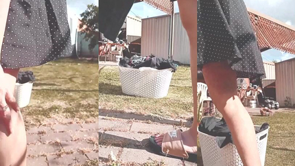 Asian Wife No Panties Washing Day SD (2026)