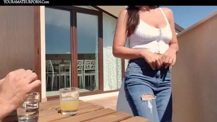 Fuck And Facial With A Beautiful Girl On The Balcony SD (2026)