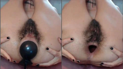 Perverted Very Hairy Pusy Teen Pipaypipo Ruined Her Anus With Inflatable Dildo - Close Up, Anal [HD/Mp4/1000 MB]