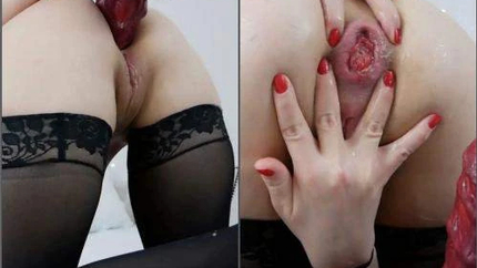Naked Teen Lexalite Bad Dragon Dildo Insertion In Her Narrow Gaping Anal - Ball Penetration, Fisting Herself [HD/Mp4/1000 MB]