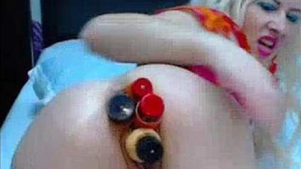 Anal And Pussy Insertion 4 Dildo In One Moment Mature - Prolapse, Stretching Gape [HD/Mp4/1000 MB]