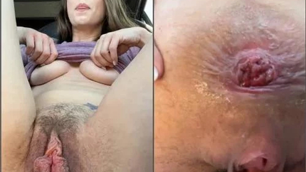 Cute large labia girl LuluBlair show little anal rosebutt in the car - Booty Girl, Solo Fisting [UltraHD/2K/MPEG-4/444 MB]