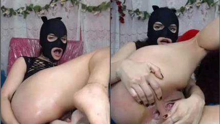 Busty Masked Girl Little Anal Gape Stretched With Double Dildos - Rosebud, Blowjob [HD/Mp4/1000 MB]