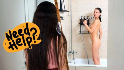 Girls clean each other up with Molly Kit, Lana Rose - 2025/FullHD