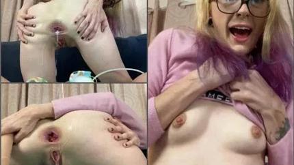 Webcam teen Miss Ellie Daddy's Little Gape Slut with creampie anal - Ball Penetration, Fisting Herself [FullHD/MPEG-4/675 MB]