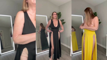 POV Busty Mature Granny Try On/haul SD (2026)