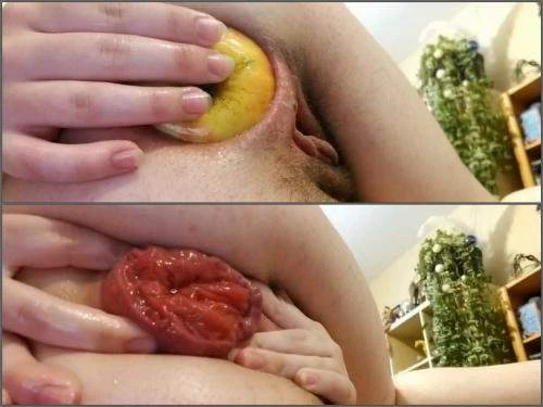 Big Yellow Ripe Apple Fully In Prolapse Anal - Large Labia, Mature Penetration [HD/Mp4/1000 MB]