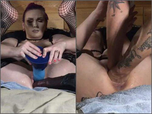 Lilyskye Gets Double Monster Dildos And Double Fisting Sex Extremely - Dildo Anal, Pussy Insertion [HD/Mp4/1000 MB]