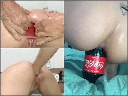 Crazy Big Ass Girl Coca-Cola Bottle Hard Anal Play Homemade - Lesbian Domination, Gaping Pussy [FullHD/MPEG-4/1.02 GB]