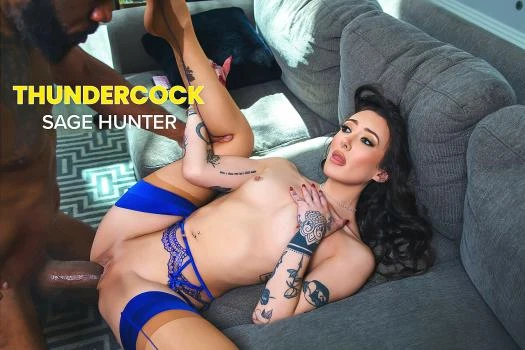 Sexy Sage Hunter has to take a big black Thundercock like a champ, from her man's bully to get him to leave his extended stay with Sage Hunter - 2025/FullHD