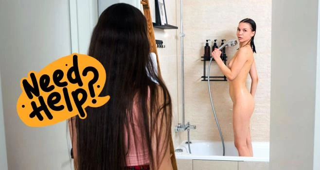 Girls clean each other up with Molly Kit, Lana Rose - 2025/FullHD